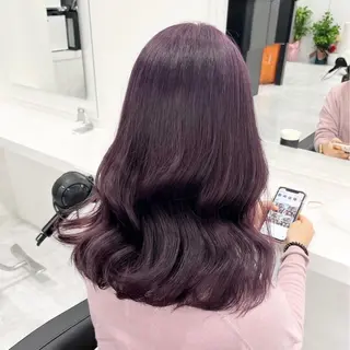 セミロング カラー 髪質改善🩰透明感カ ラー🎀hinanoのヘアスタイル