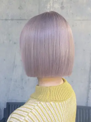 ショート カラー ヘアアレンジ 🕊️絹髪縮毛矯正✨ トップスタイリスト✨のヘアスタイル