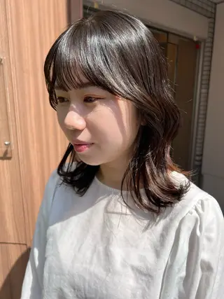 ミディアム しみず さくら🌸のヘアスタイル