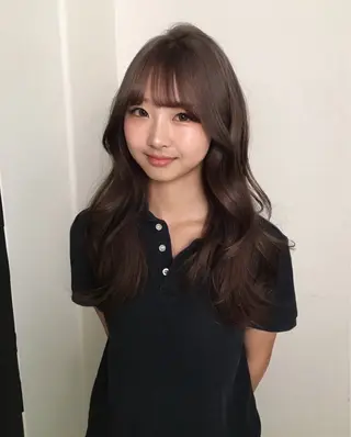 ロング カラー Hanaka🪷 ニュアンス×レイヤーのヘアスタイル
