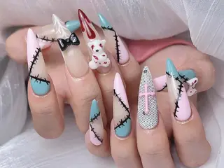 ロング カラー yuna ユナのネイルデザイン