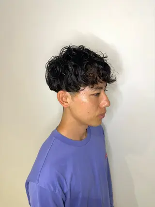 ミディアム パーマ メンズ 🔥メンズ特化 /パーマ&カット🌀のヘアスタイル