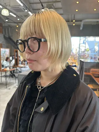 ショート カラー ヘアアレンジ 押切 響　のヘアスタイル