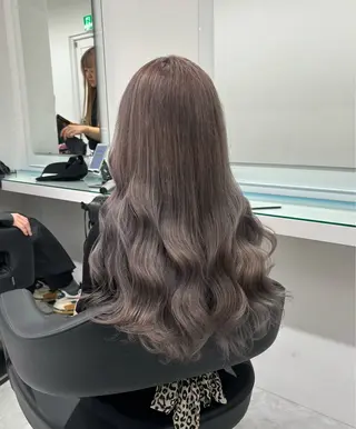ロング カラー ウルフカットマスター みつきのヘアスタイル
