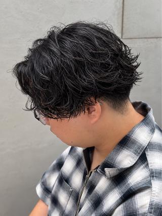 ミディアム メンズ特化LIBER 山口あこのヘアスタイル