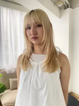 ミディアム メンズ清潔感のプロ 💈メンズパーマ藤田のヘアスタイル