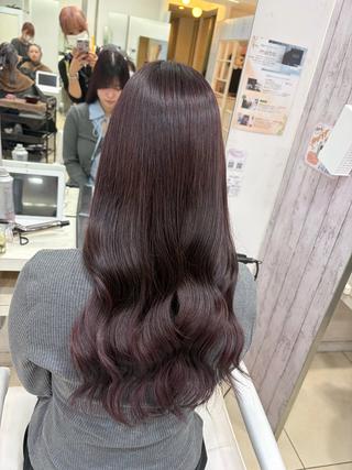 セミロング 【髪質改善カラー】 あむ·. ⟡ 🖤のヘアスタイル