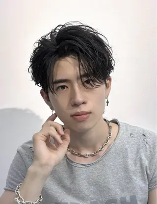 パーマ メンズ 新潟No.1サロン 秋山深(メンズ限定)のヘアスタイル