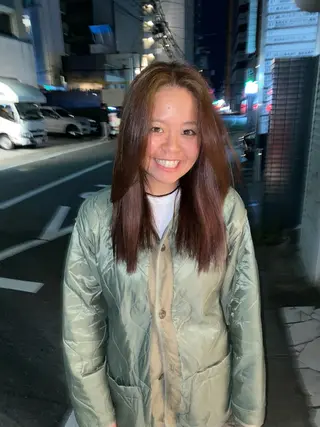 ロング カラー ソノダ リコのヘアスタイル