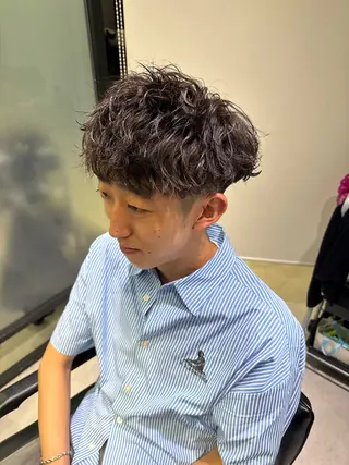 ショート カラー パーマ ヘアアレンジ メンズ 🔥メンズ特化🔥 木村 祐太のヘアスタイル