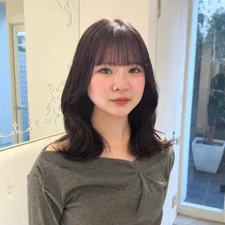 ミディアム カラー ParveMix 🩶🫧入江 香名のヘアスタイル