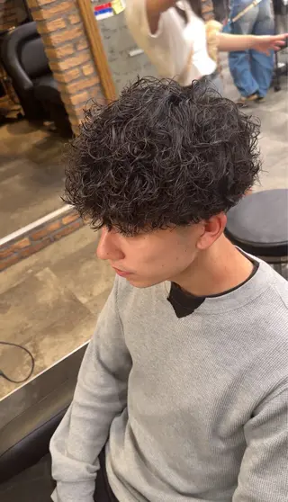 ショート カラー パーマ ヘアアレンジ メンズ キッズ 🔥メンズ特化🔥/ 福田朝輝のヘアスタイル