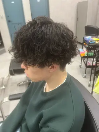 メンズ メンズパーマ/ 眉毛wax/栗原柊のヘアスタイル