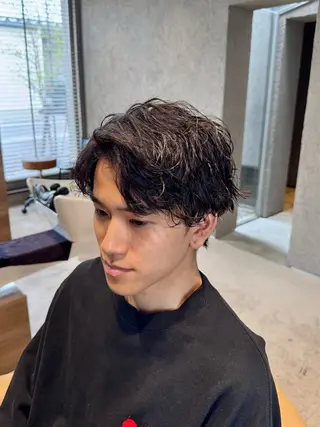 パーマ メンズ メンズカットパーマ 伊藤瑠星のヘアスタイル