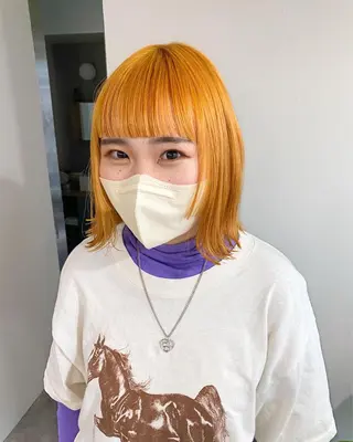 ミディアム カラー ヘアアレンジ ボブ /ニュアンス/ satomi🧸💖のヘアスタイル