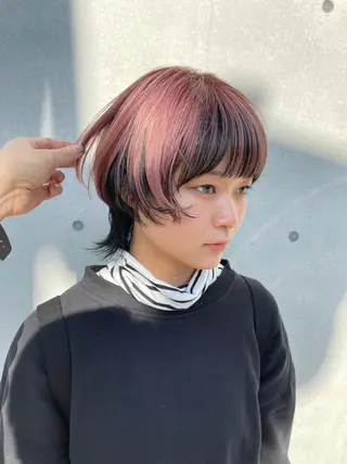ショート カラー ブリーチモデル募集中 小柴のヘアスタイル