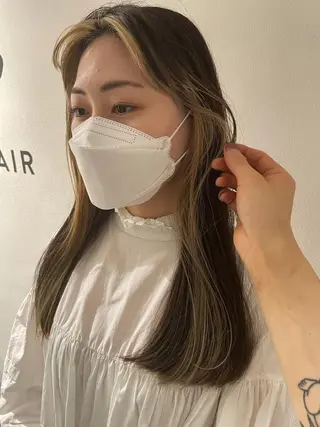 ロング カラー ヘアアレンジ 大人ボブと似合 わせカラー/馬場 翼のヘアスタイル