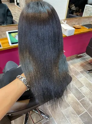 セミロング カラー YUI/ ブリーチカラー🌷のヘアスタイル