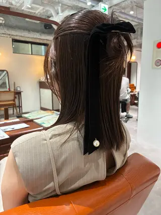 ミディアム カラー パーマ ヘアアレンジ 💟Opus // Mizuki🐕のヘアスタイル