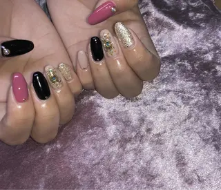 ネイル パラあり！フィルイン 美フォルムのネイルデザイン
