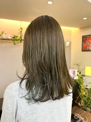 セミロング 森下 舜介のヘアスタイル