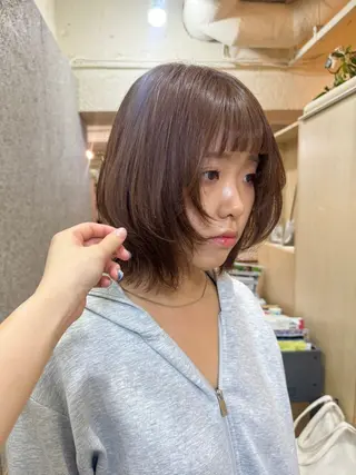 ミディアム カラー illatos あやののヘアスタイル