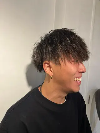 ミディアム パーマ yoshikei -mow hair-のヘアスタイル