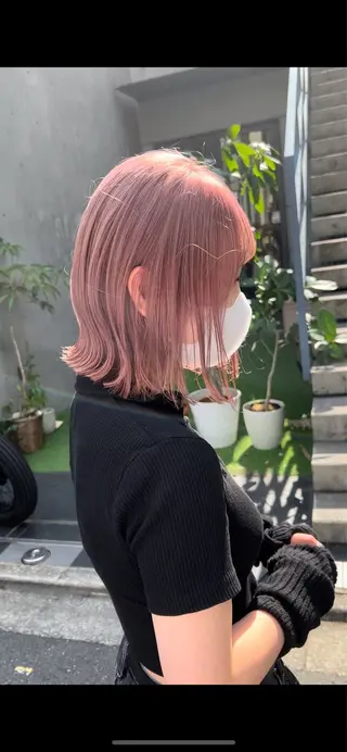 セミロング カラー パーマ ヘアアレンジ 縮毛矯正特化/美髪/ 髪質改善/銀座/あおのヘアスタイル