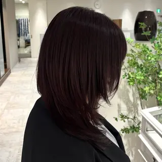 ミディアム カラー 田名部 愛乙のヘアスタイル