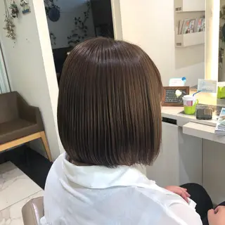 ショート パーマ 安井　昴 💫ブリーチ縮毛矯正のヘアスタイル