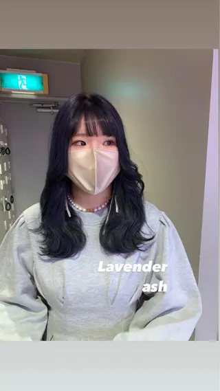セミロング カラー パーマ ヘアアレンジ メンズ キッズ ネイル マツエク・マツパ KANAMI 🌏のヘアスタイル