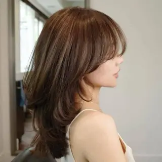 ミディアム カラー 🦋韓国風レイヤー/ 艶髪矯正🦋凛太郎のヘアスタイル
