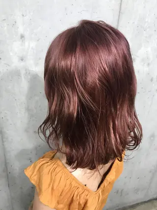 ミディアム カラー パーマ ヘアアレンジ メンズ キッズ ネイル マツエク・マツパ サロンドミルク 渋谷高比良のヘアスタイル