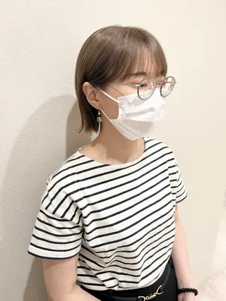 ショート カラー 外国人対応 佐久間のヘアスタイル