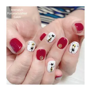 ショート ネイル 🐾enen style 🐾のネイルデザイン