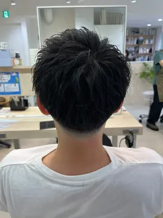メンズ スパイキーショート/ 短髪パーマ特化のヘアスタイル