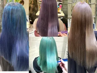 ロング カラー 佐伯 りょうのヘアスタイル