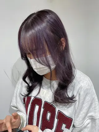 ロング カラー ヘアアレンジ 酸性縮毛矯正 梅田茶屋町 Juriのヘアスタイル
