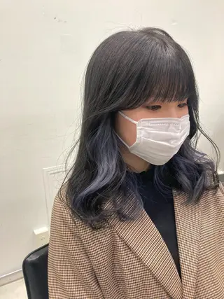 カラー 💖ブリーチなし透明 感💖ASAHIのヘアスタイル