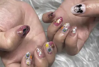 ネイル パラあり！フィルイン 美フォルムのネイルデザイン