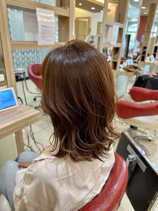 カラー ナチュラルヘア 神田一瑳のヘアスタイル