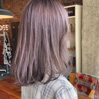 ミディアム カラー 透け感カラー/ momo🦕のヘアスタイル