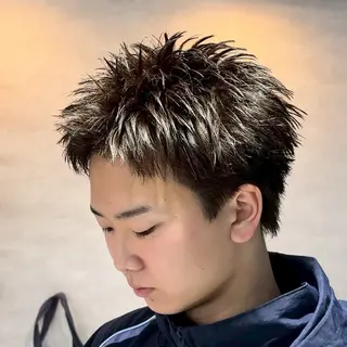 メンズ カットパーマ/ 短髪スタイル/浩太のヘアスタイル