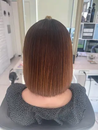 ショート 自然な縮毛矯正/ ワタナベアツヤのヘアスタイル
