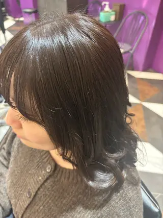 ミディアム カラー 沢井涼人 ✂︎ 艶髪のヘアスタイル
