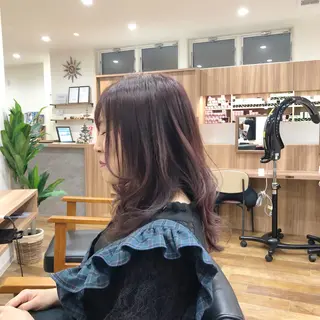ミディアム カラー パーマ 佐藤 剛のヘアスタイル