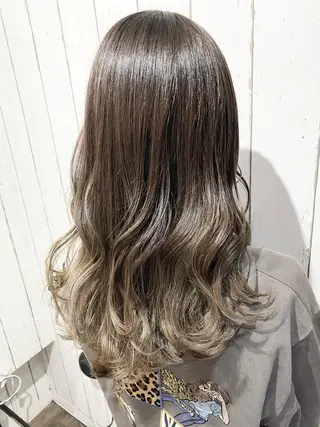 セミロング カラー パーマ ヘアアレンジ 👑指名率No.1 👑坂口飛翔のヘアスタイル