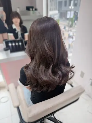 セミロング カラー 褒められヘア×顔周り カットRena🎀のヘアスタイル
