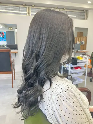 ロング カラー 藤倉 翔平のヘアスタイル