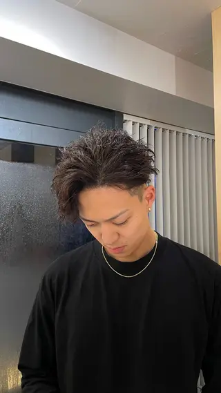 ショート パーマ メンズ fifth 阿部楓のヘアスタイル